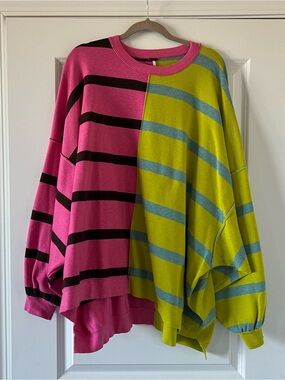 Free People Uptown Stripe Pullover